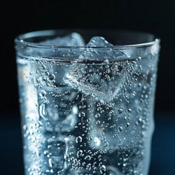glass of ice water
